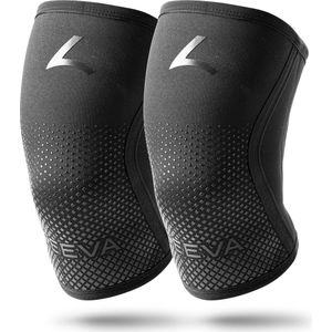 Reeva - Knee Sleeves Reflective - Knie Bandage - Zwart - Neopreen 5 mm