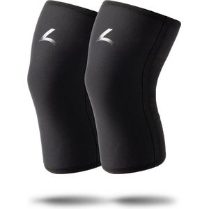 Reeva Powerlifting Knee Sleeves - Knie Bandages - 7 mm - Zwart