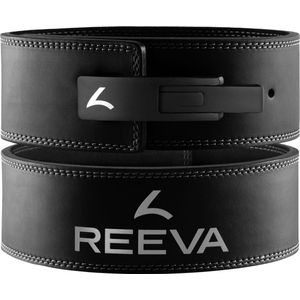 Reeva Lifting Belt (10MM) - Powerlift Riem in Maat XS - Geschikt voor Powerlifting, Fitness en Bodybuilding - Lever belt voor Heren en Dames