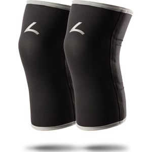 Reeva Powerlifting Knee Sleeves - Knie Bandages - 7 mm - Grijs - M