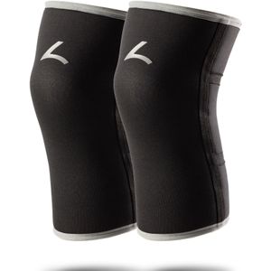 Reeva Powerlifting Knee Sleeves - Knie Bandages - 7 mm - Grijs - XL