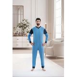 Comfort and Care - Hansop Pyjama - Nachtkleding - Blauw - Katoen/Polyester