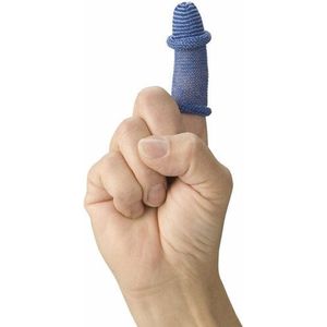 Vingerbob - Pleisters - Wit en Blauw - Katoen - 25 Stuks