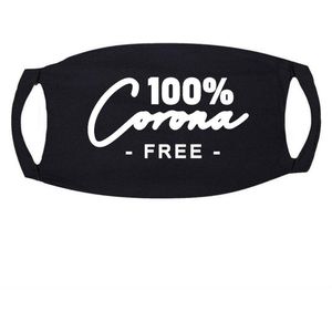 Zwart Mondkapje 100% Corona Free