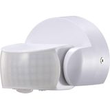 HOFTRONIC - PIR Bewegingssensor - Wit - IP65 Waterdicht - Detectiehoek 180° - Detectiebereik 12 meter