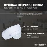 HOFTRONIC - Bewegingssensor - Binnen - IP65 Waterdicht - Inclusief Schemerschakelaar