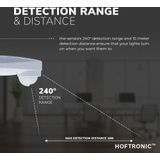 HOFTRONIC - Bewegingssensor - Binnen - IP65 Waterdicht - Inclusief Schemerschakelaar