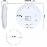 HOFTRONIC - Bewegingssensor - IP20 - 360 Graden Detectiehoek - Inclusief Schemerschakelaar