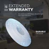 HOFTRONIC - Bewegingssensor - IP20 - 360 Graden Detectiehoek - Inclusief Schemerschakelaar