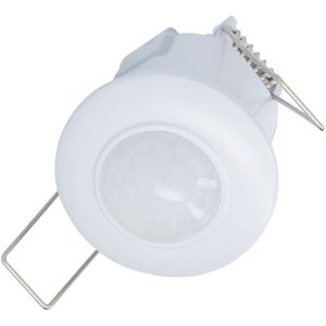 PIR bewegingssensor met schemerschakelaar 360° bereik 6 meter Maximaal 1000 Watt IP20 opbouw kleur zwart