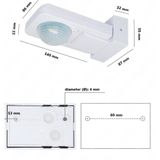 HOFTRONIC - Bewegingssensor - IP65 Waterdicht - 360 Graden Detectiehoek - 20 Meter Detectieafstand