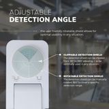 HOFTRONIC - Bewegingssensor - IP65 Waterdicht - 360 Graden Detectiehoek - 20 Meter Detectieafstand