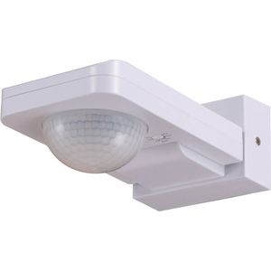 HOFTRONIC PIR Bewegingssensor en Schemerschakelaar opbouw - IP65 geschikt voor buiten en binnen - Detectiehoek 360° - Detectiebereik 20 meter - wit - Daglichtsensor voor LED verlichting - Sensoren instelbaar