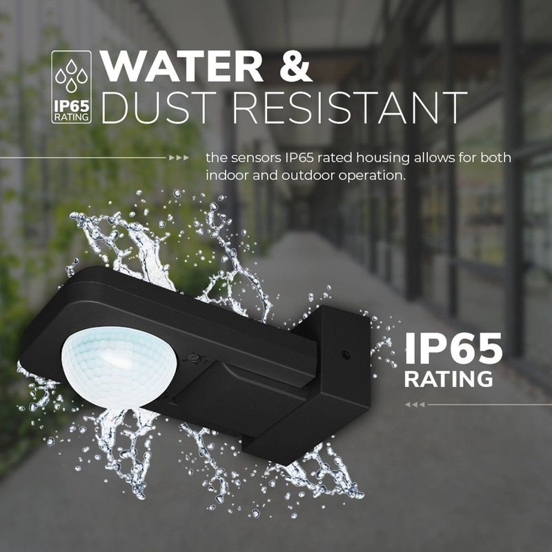 HOFTRONIC - Bewegingssensor - IP65 Waterdicht - Inclusief Schemerschakelaar