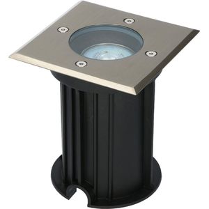 HOFTRONIC - Ramsay dimmbarer LED Bodenstrahler - Quadratisch - Edelstahl - 2700K warmweiß - 5 Watt - IP67 Strahlwasserdicht - 3 Jahre Garantie