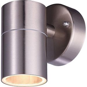 Wandlamp Mason - IP44 Spatwaterdicht - Muurlamp voor binnen en buiten - Incl. GU10 fitting - Dimbaar - Industriële wandlamp - Roestvrij Staal