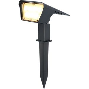 HOFTRONIC - Solar Prikspot Odessa zeer fel (300 lumen) Tuinverlichting op Zonne Energie Grondspot - Tuinspot - Padverlichting - Plantenbakverlichting Grondspies Solar Spotlight Wintersolar