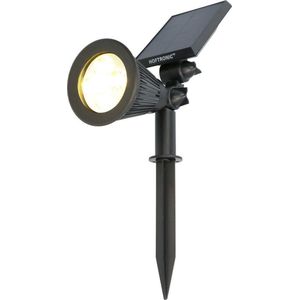 Solar LED Tuinspot Bend PIR met bewegingssensor 3000K warm wit Prikspot