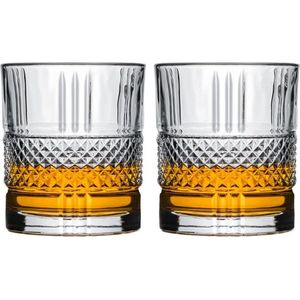 Cookinglife Whiskey Glazen / Cocktailglazen / Waterglazen Monea - 340 ml - 2 Stuks