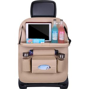 Bentoben - Auto-organizer - Autostoel - Incl. Tablethouder – Beige