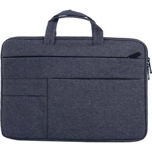 MoKo H621 Laptop Schoudertas opbergvakken 15.4 inch Notebook Tas - Hoes Multipurpose voor Macbook Sleeve Bag Travel Aktetas voor HP DELL Xiaomi  - donkergrijs