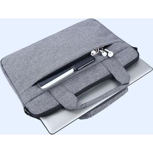 MoKo H321 Laptop Schoudertas opbergvakken 14.1 inch Notebook Tas - Hoes Multipurpose voor Macbook Pro 15.4 A1707 A1990 (14-14,1 inch, grijs)