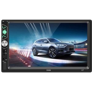 High Definition 7 inch Bluetooth compatibel 4.0 handsfree auto audio en video MP4 MP5 speler, multifunctionele autoradio X7 zwart