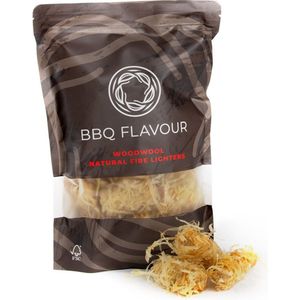BBQ Flavour - Aanmaakwokkels - Wood Wool Fire Lighters - Aanmaakblokjes - Aanmaakkrullen - Aanmaakhout - 25 Stuks