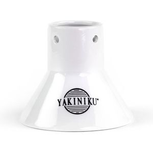 Yakiniku - Chicken Sitter - Beer Can - Keramisch - Wit - Kiphouder - BBQ Accessoire