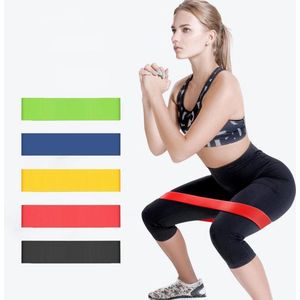 Rekbanden fitness - Weerstandsband - Rekband voor oefeningen en kracht weerstand - set van 5 stuks - verschillende zwaartes en kleuren.