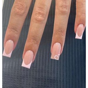 GEAR3000® plaknagels zelfklevende C - press on nails - nepnagels met lijm en nagelvijl - 24 stuks