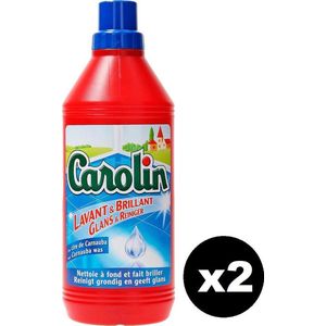 CAROLIN Vloerreiniger - Mét Carnauba Was - Glanst & Reinigt - 1Liter x 2