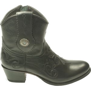 Sendra - Boots 14399 Debora - Enkelaars - Zwart - Dames - Ritssluiting - Ronde Neus