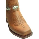 Sendra - 10968 - Enkellaarsjes - Bruin - Leer - Western Look