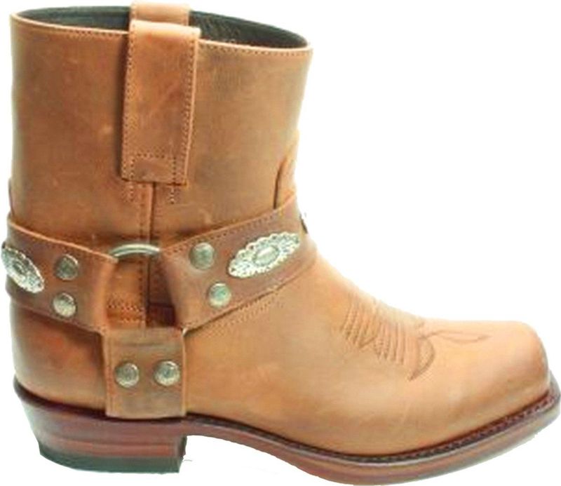 Sendra - 10968 - Enkellaarsjes - Bruin - Leer - Western Look