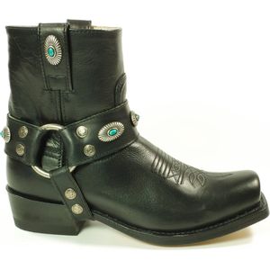 Sendra - 11070 - Enkellaars - Zwart - Leer - Cowboy Western