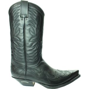 Sendra - 3241 Pull - Cowboylaarzen - Zwart - Leer