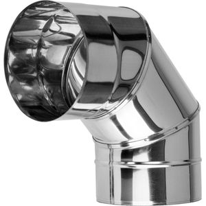 Bocht 90° RVS Ø130mm