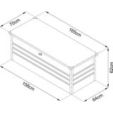 AXI - Miles - Opbergbox - Antraciet - Gepubliceerd Staal - Waterdicht