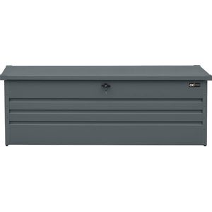 AXI Miles metalen Opbergbox 1000 Antraciet - Kussenbox met bodem en slot – 840 Liter - 185 x 82 x 75 cm