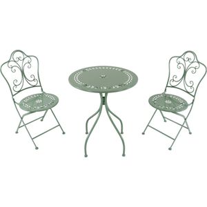 AXI Marilou Bistroset - Pastelgroen - Gepoedercoat Metalen Frame - 2 Stoelen en Tafel