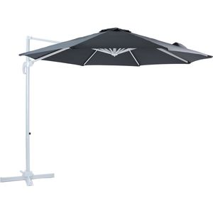 AXI Marisol Zweefparasol Ø 300cm Wit/grijs