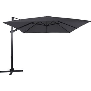AXI Apollo Premium Zweefparasol 300x300cm Antraciet/grijs
