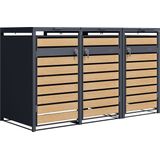 Lucas Metal Garbage Bin Shed XL - 3 x 240 L