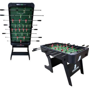 Cougar Around The World Inklapbare Voetbaltafel Zwart – Tafelvoetbal – Incl. Accessoires