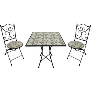 AXI Camilla Bistroset - Roze - Metalen Frame met Keramische Tegel - 3-delig