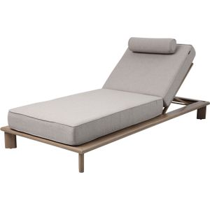 AXI Blake Ligbed - Houtlook - Beige - Gepoedercoat Aluminium Frame - Rugleuning met 6 Standen