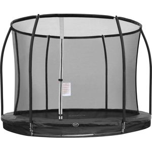 AXI Boston Trampoline met veiligheidsnet Ø 305 cm Zwart - Inground & Onground op palen - Rond 10ft