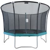 AXI Denver Trampoline met veiligheidsnet Ø 366 cm Groen - Onground op palen - Rond 12ft