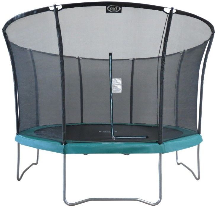 AXI Denver Trampoline met veiligheidsnet Ø 366 cm Groen - Onground op palen - Rond 12ft